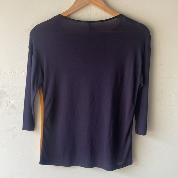 Zara Basic Evening Colorblock Blouse - Picture 4 of 4